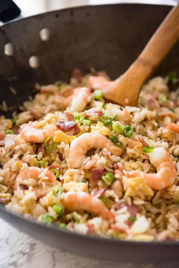 Chinese Fried Rice with Shrimp / Prawns