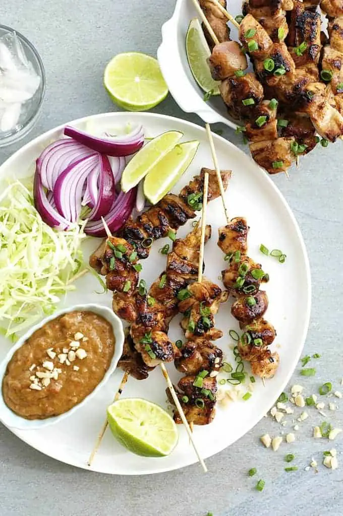 Satay Chicken with Peanut Sauce (Indonesian / Bali version)