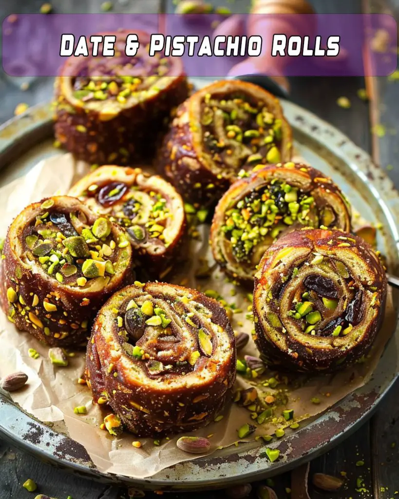 Date & Pistachio Rolls